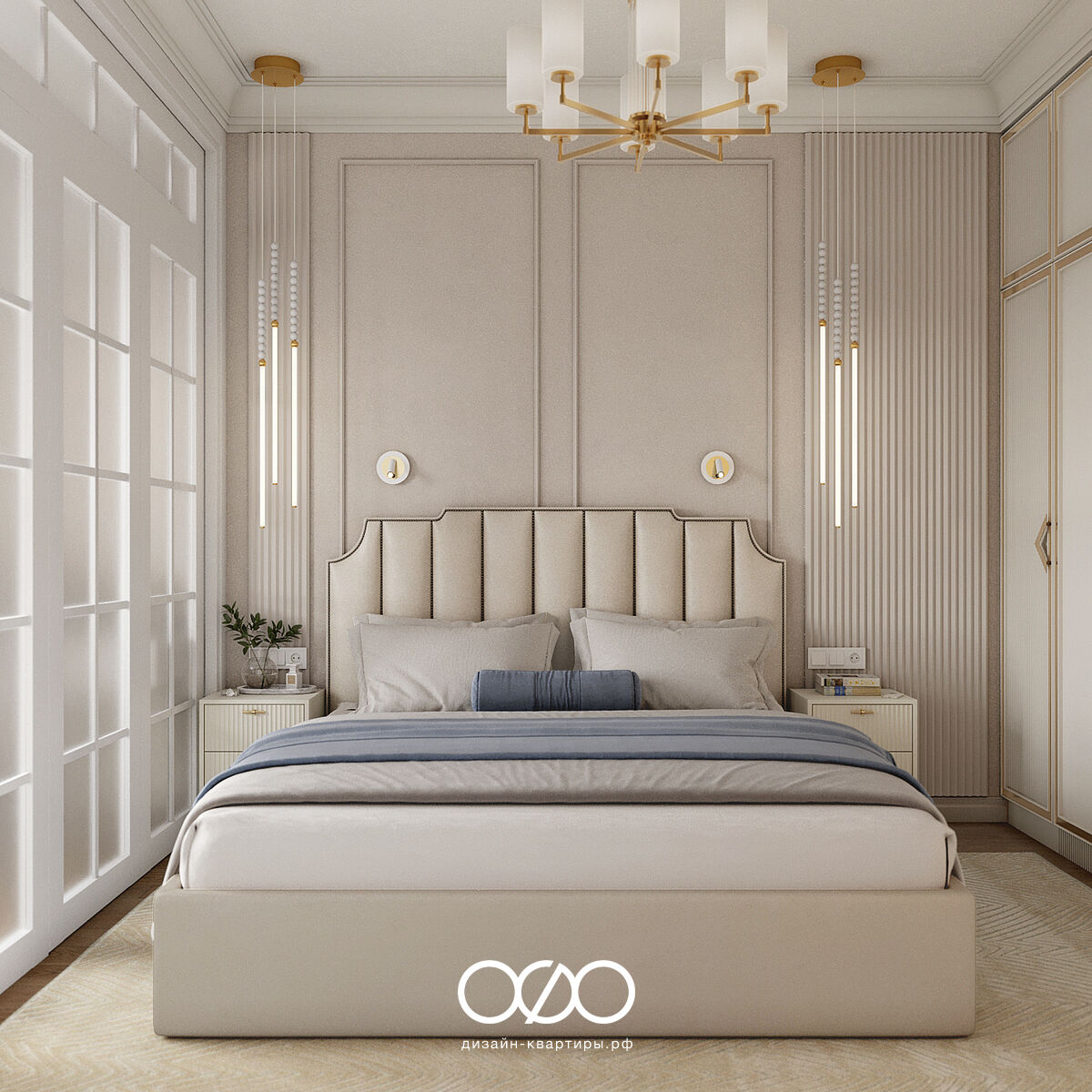 Дизайн спальни неоклассика